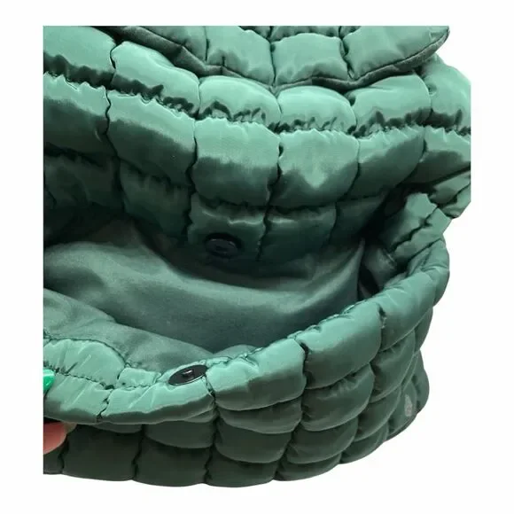 Brand New Free People FP Movement Quilted Carryall Backpack - Fuji Jade Green - Picture 6 of 10